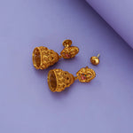 925 Sterling Silver Traditional Lakshmi Temple Jhumkas