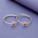 Playful Peppa Pig Sparkle 925 Silver Baby Bangles (0-5 Yrs)