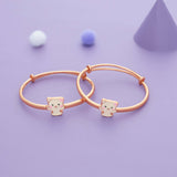 Cuddle Cub Silver Kids Bangles (0-5 Years) | 925 Hallmark | Occasional & Festive Wear Gift for Kids