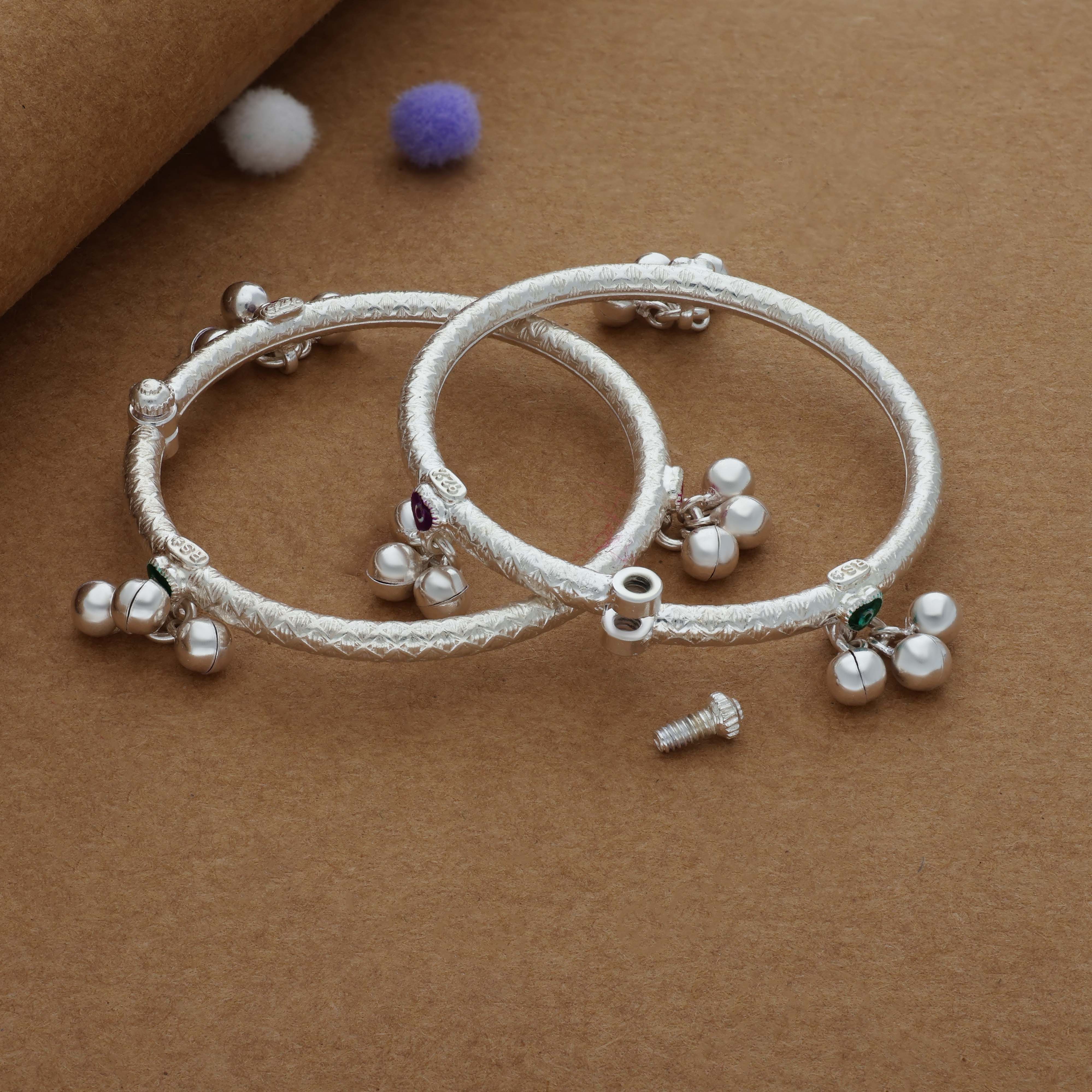 Mini Melody 925 Silver Traditional Kid Anklet(2-2.5Yrs)