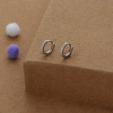 Starry Circle 925 Silver Kid Hoop Earring(2+ Yrs)