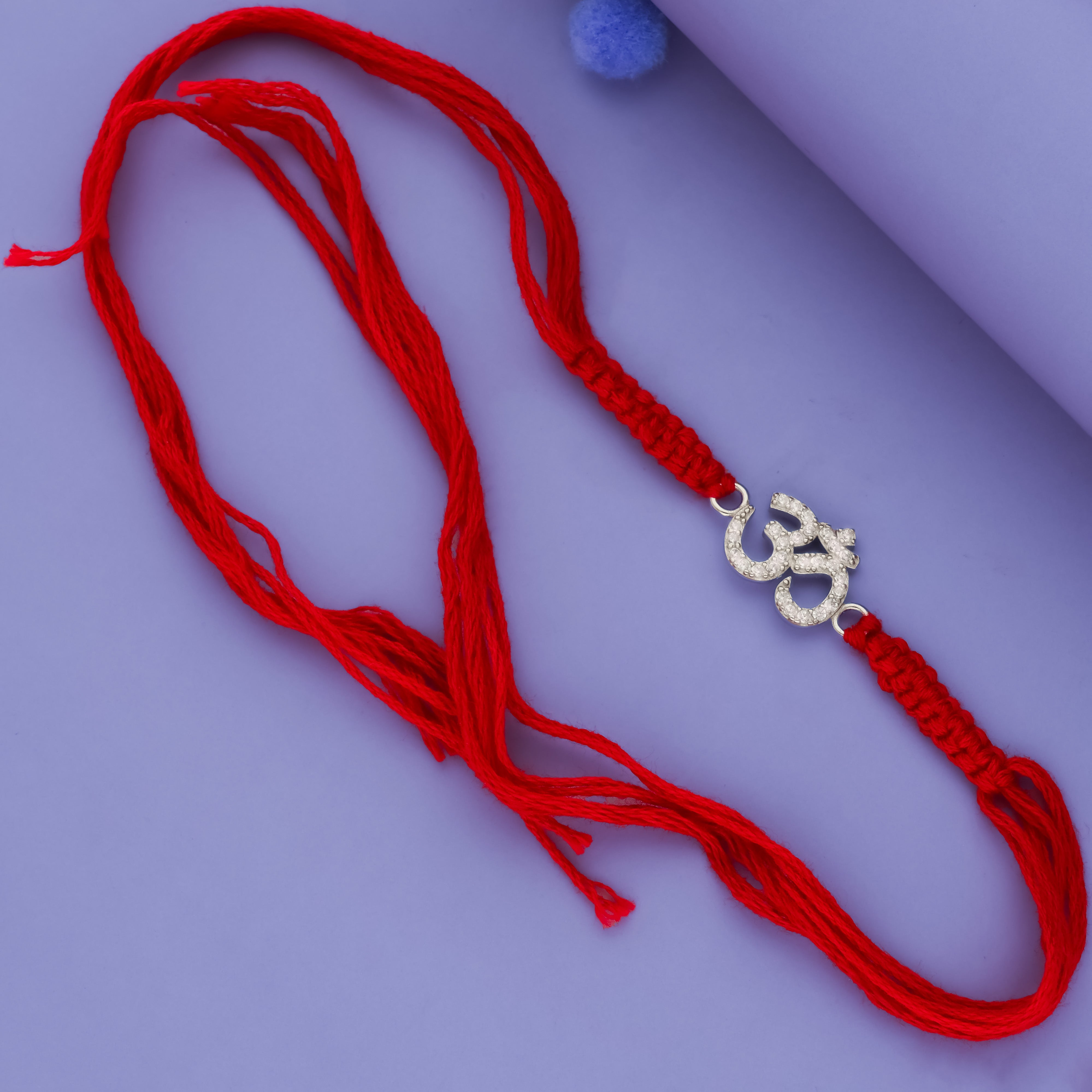 Eternal Om 925 Sterling Silver Rakhi