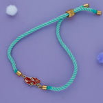 Speed Racer Car 925 Silver Kids Rakhi