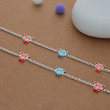 Little Teddy Silver Anklet(3-5 Yrs)