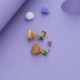 Mayurakshi Traditional 925 Gold Polish Silver Jhumkas