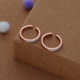 Twist Elegance Rose Gold Polish 925 Silver Toering