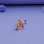 925 Sterling Silver White Cubic Zircon (CZ) Stone Kids Stud