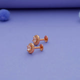 925 Sterling Silver White Cubic Zircon (CZ) Stone Kids Stud