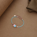 Trunky Charm Rose Gold 925 Thread Silver Bracelet(1-5Yrs)