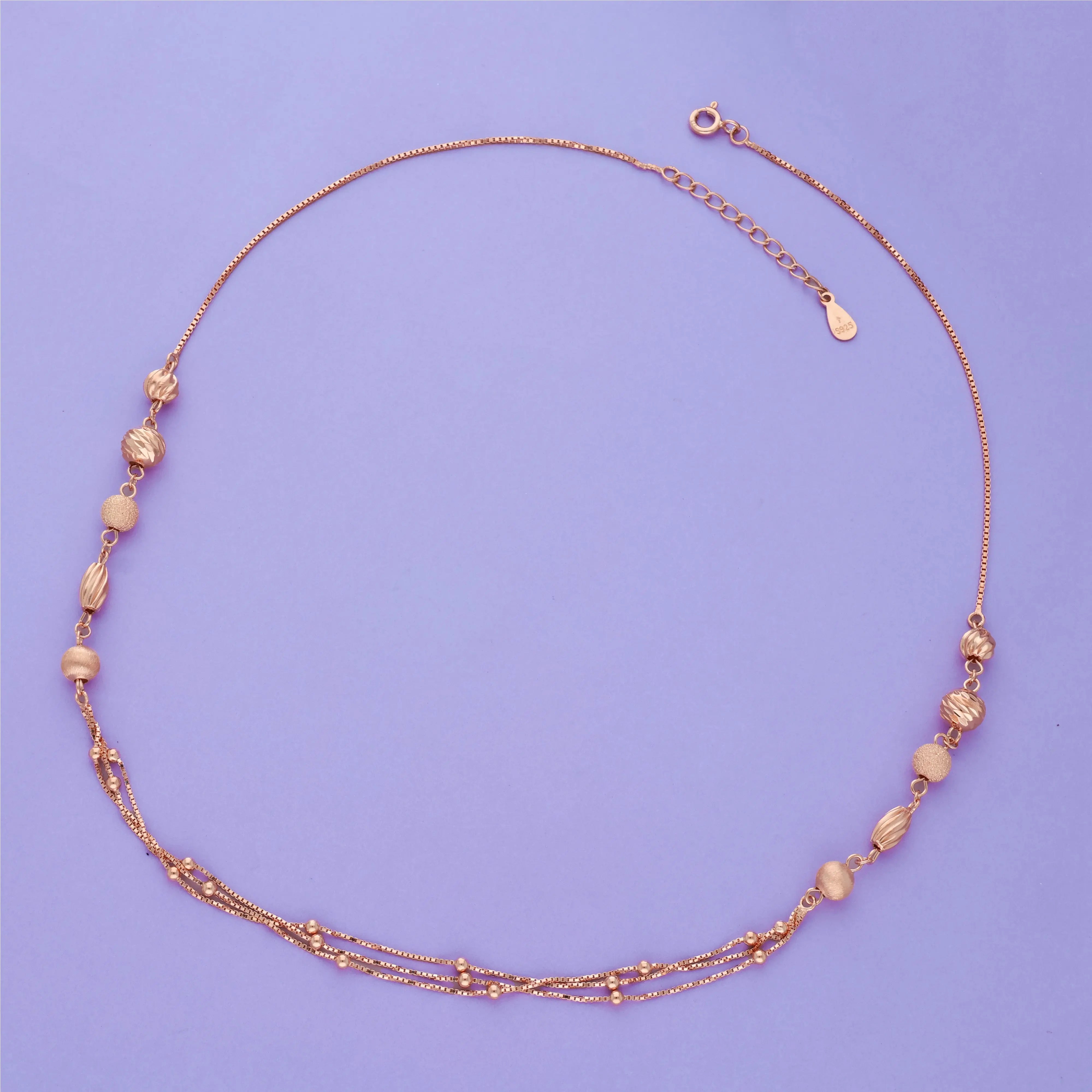 925 Sterling Silver Multi-Strand Necklace