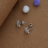 Annapurna Bloom 925 Silver Women Stud Earring