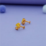 Yellow Mushroom 925 Sterling Silver Kids Stud (3+ Yrs)