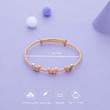 Pastel Flutter Bliss 925 Silver Kid Bangles (0-5 Yrs)