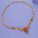 Sri Gaja Lakshmi 925 Silver Temple Necklace