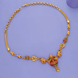Sri Gaja Lakshmi 925 Silver Temple Necklace