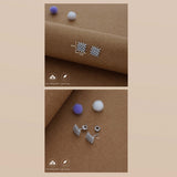 Glittering Snow 925 Silver Stud Earring