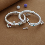 Cherry Charm Pure Silver Kid Anklet(1-2Yrs)