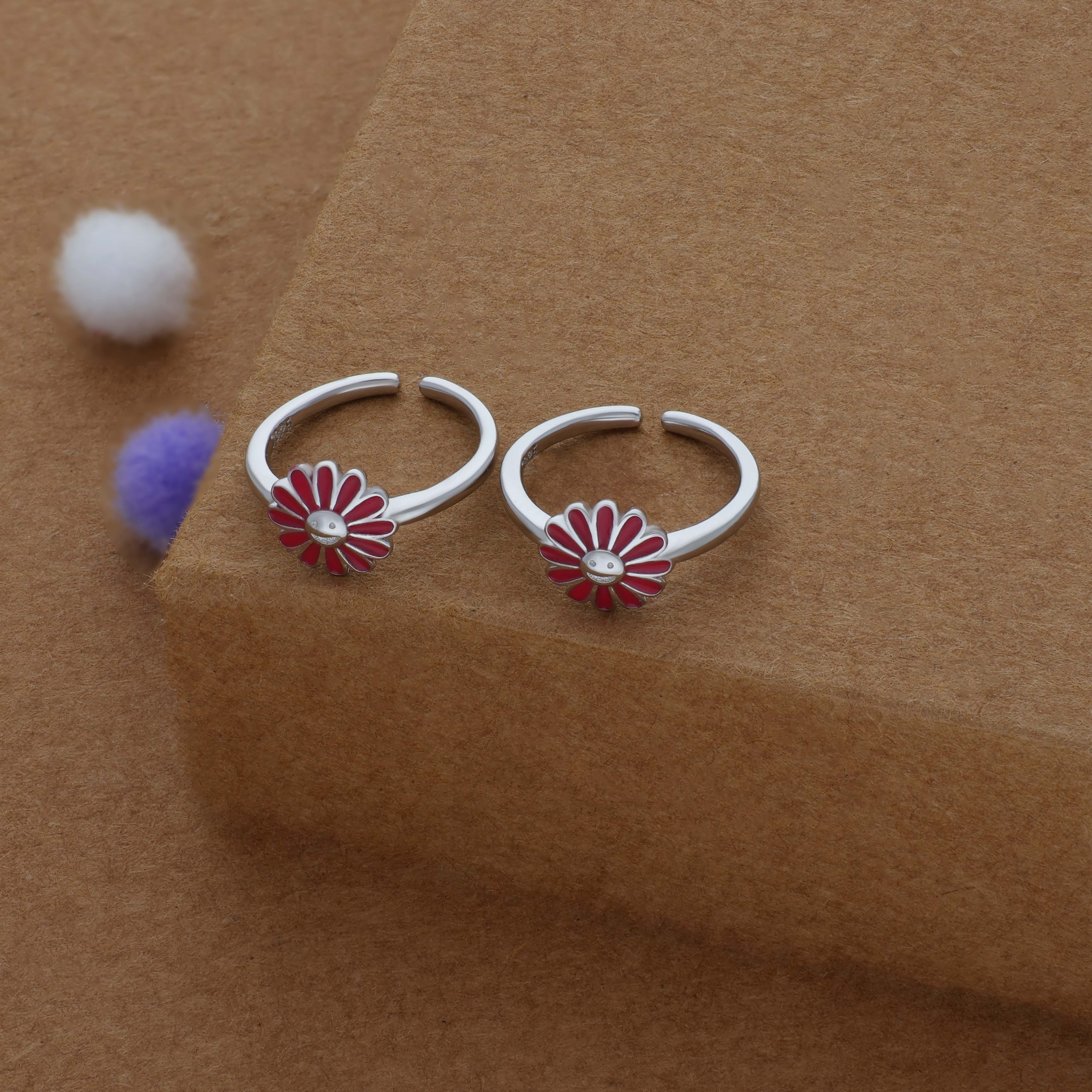 Cherry Blossom 925 Silver Fancy Toering