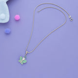 Blue Pixie Butterfly 925 Silver Kid Pendant (3+ Yrs)
