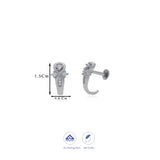 Glint Loops 925 Silver J Type Women Earring