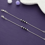 Drishti Bead 925 Silver Kids Anklet(0-6 Months)