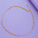 Golden Bead Grace 925 Silver Layered Necklace
