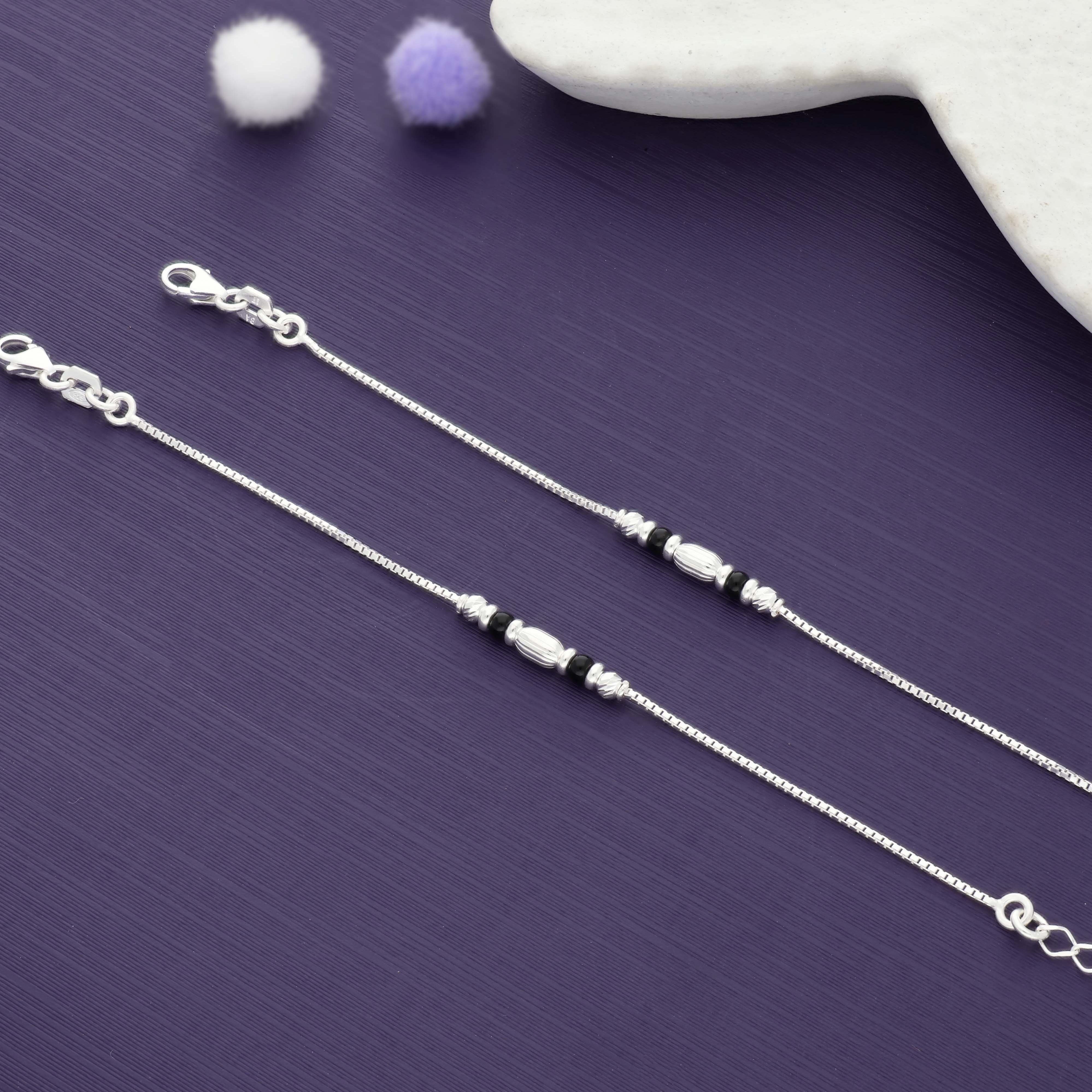 Twinkle Toes 925 Silver Kid Anklet (0-6Months)