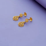 925 Silver Glinting Blossom Drop Earrings