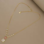925 Silver Floral Charm Necklace
