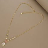 925 Silver Floral Charm Necklace