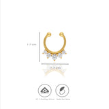 Dewdrop Bloom 925 Silver Septum Earring