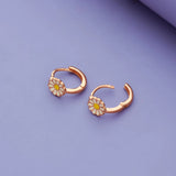 Petal Pop 925 Silver Kids Hoop Earrings