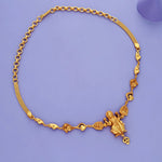 Annapoorna Devi 925 Silver Gold Polish Necklace