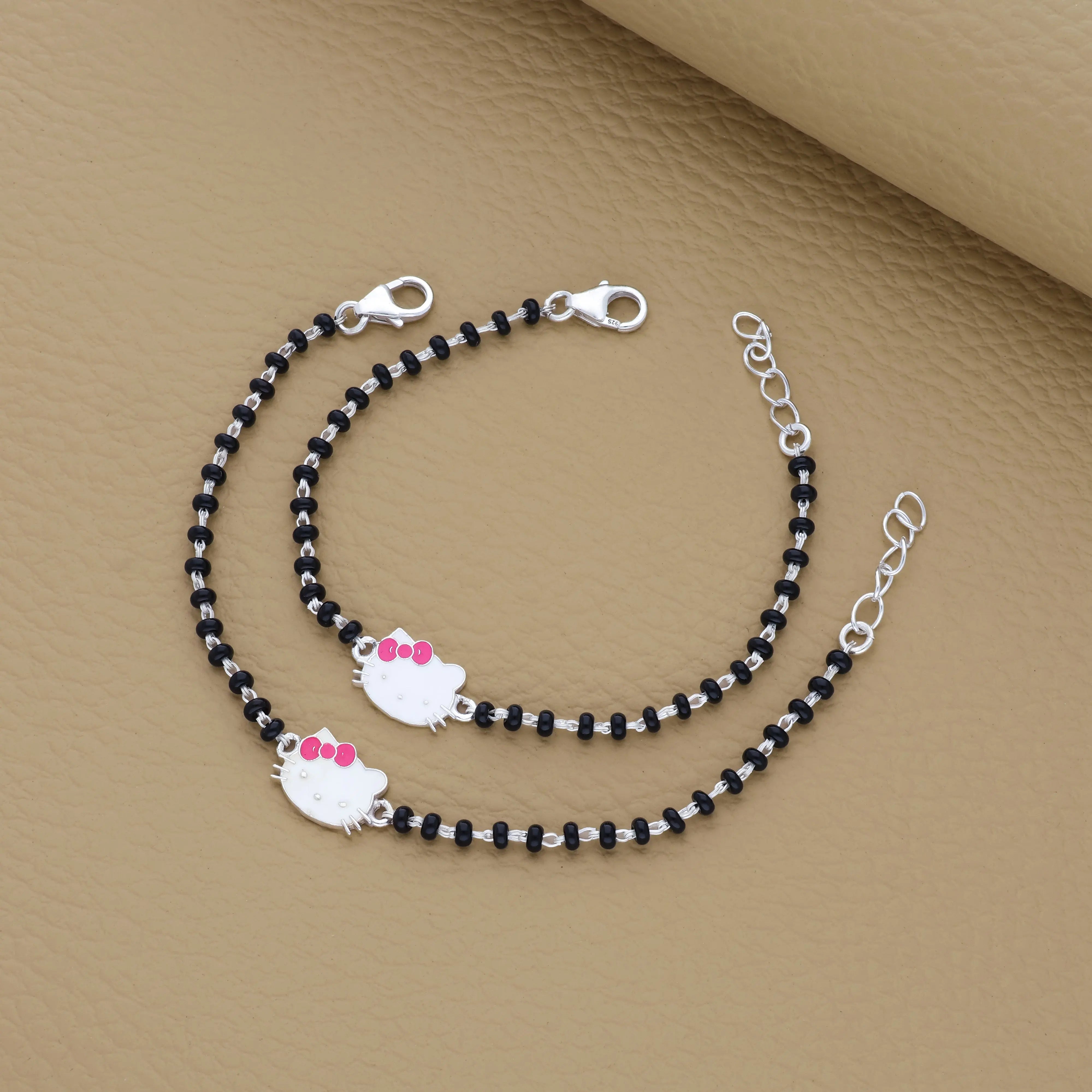 925 Silver Kids Nazariya with Kitty Charm