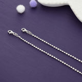 Minimalist Stone Kids 925 Silver Kids Anklet (New Born)