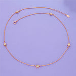 Star Stone Charm 925 Sterling Silver Chain Necklace