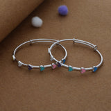 Heartbeat Cluster 925 Silver Kids Bangles (0-5 Years)