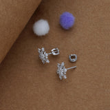 Kanaka Pushpa 925 Silver Women Stud Earring