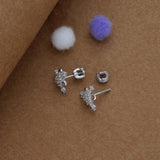 Vasudha Flower 925 Silver Women Stud Earring