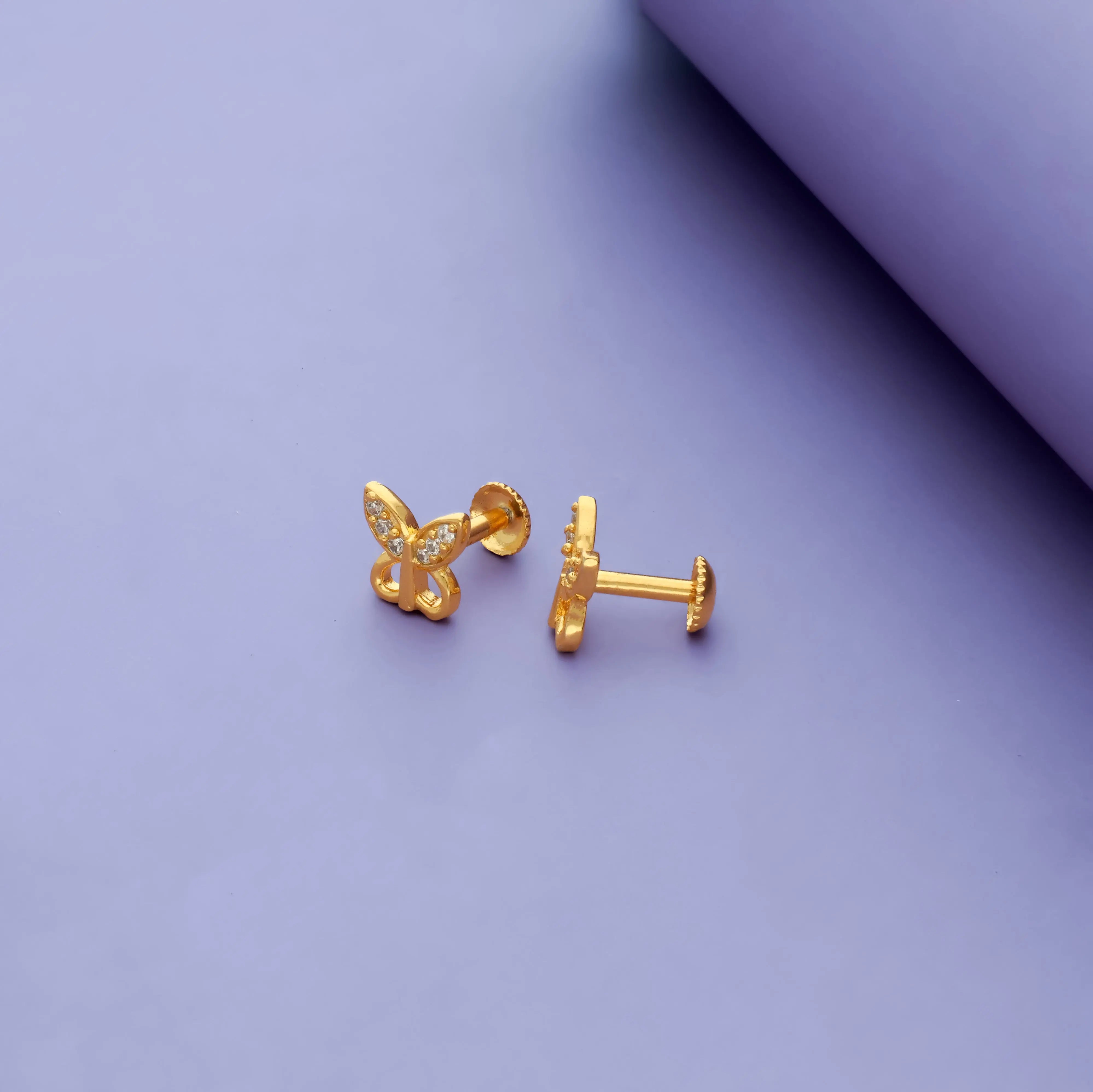 925 Silver Butterfly Spark Kids Studs