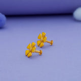 925 Sterling Silver Earrings for Baby Girl with Flower Design