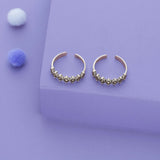 Flora Edge Oxidized 925 Silver Toering