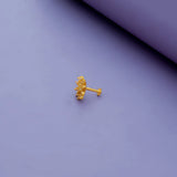 Endearing Gold Polish 925 Silver Nosepin
