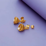 Swirl Peacock Pearl 925 Silver Jhumkas