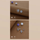 Shimmer Snow 925 Silver Stud Earring