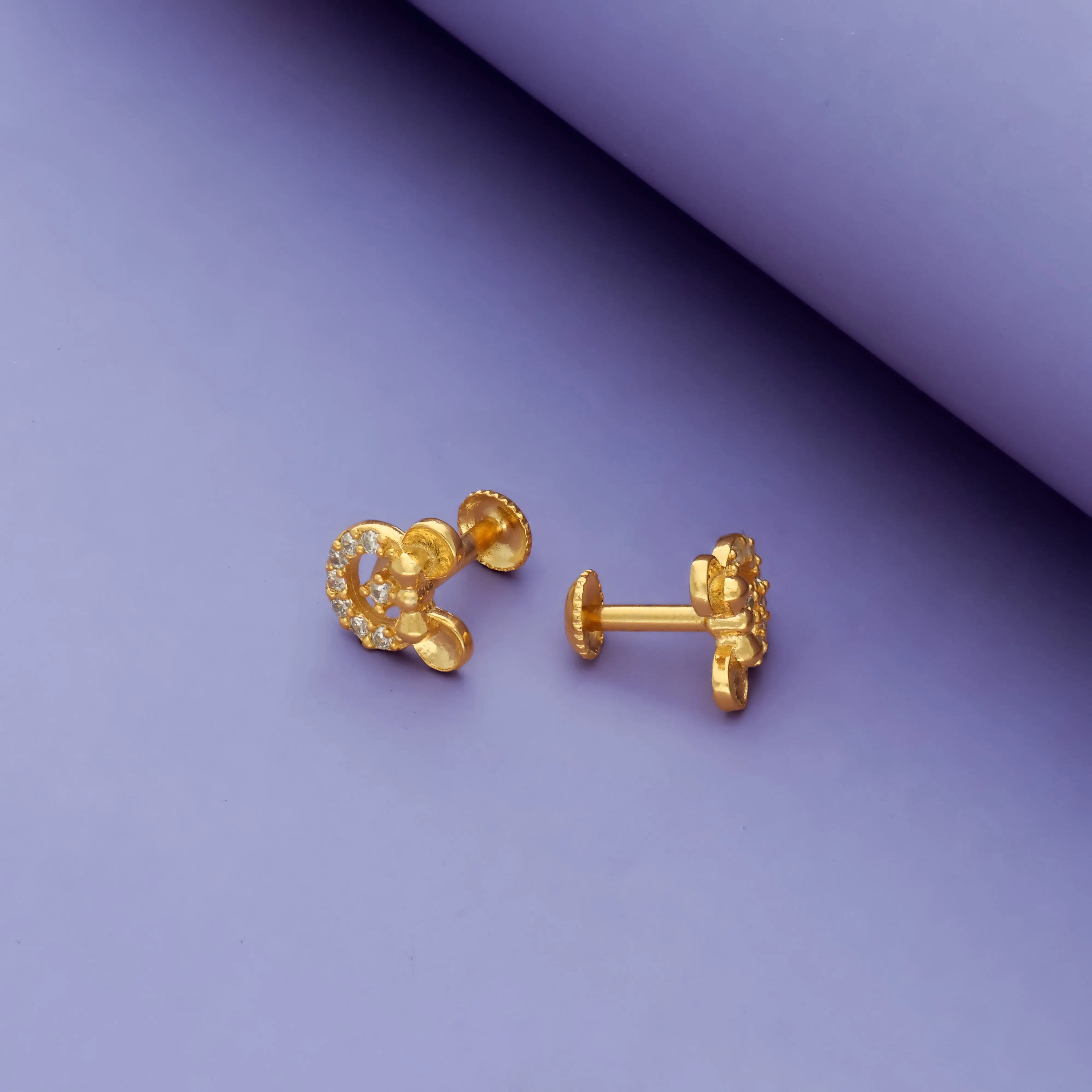 925 Silver Minnie Charm Kids Studs