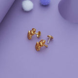 Bala Sri Traditional 925 Gold Polish Silver Earring