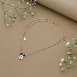 Magic Mickey Rose Gold Polish 925 Silver Kids Chain Pendant (3+ Years)