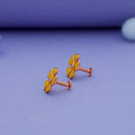 925 Sterling Silver Earrings for Baby Girl with Flower Design