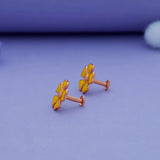 925 Sterling Silver Earrings for Baby Girl with Flower Design